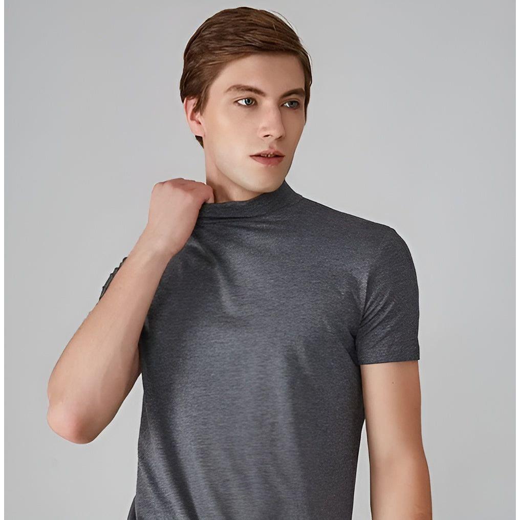 Jochen Shirt - Casual Turtleneck T-Shirt für Männer - Herrenmode