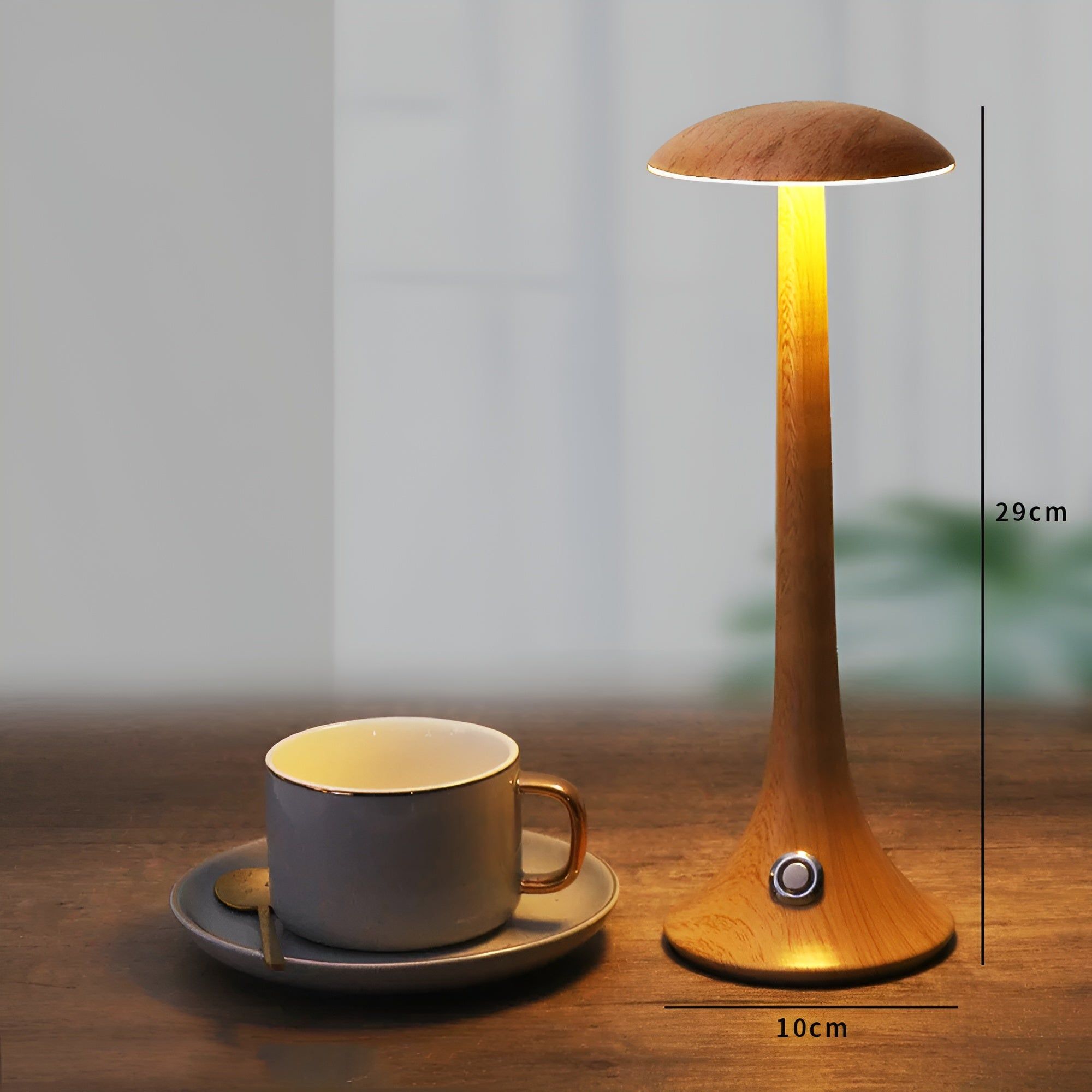 Mushroom VersaLight - Schnurlose LED Touch Wiederaufladbare Pilzlampe - Elegare