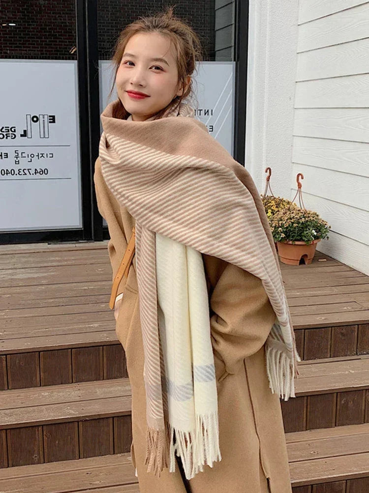 Karierter Pashmina-Schal – Warm Weich & Unisex - Schals und Tücher