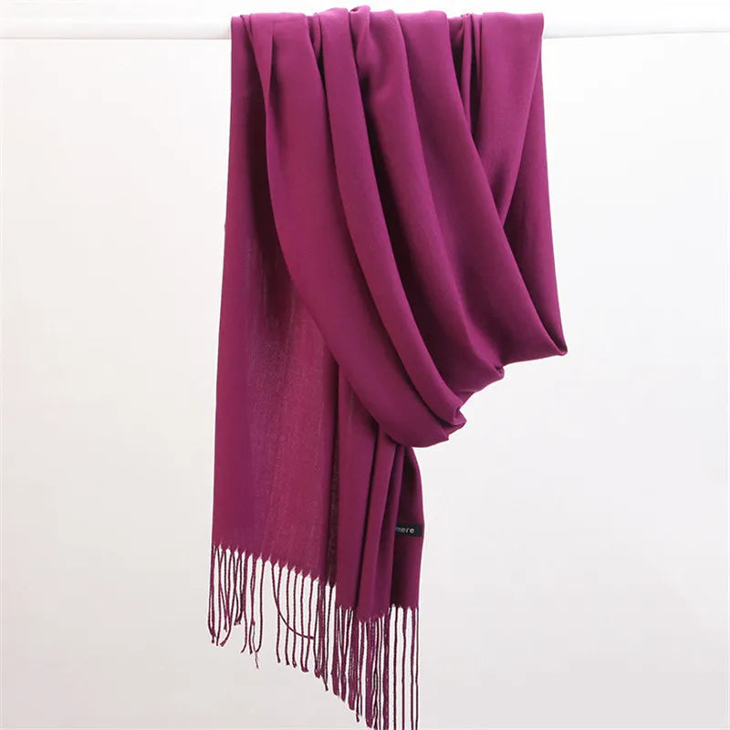 Kaschmir Damen-Schal extra lang – weicher Winterschal in 10 Farben - Schals und Tücher
