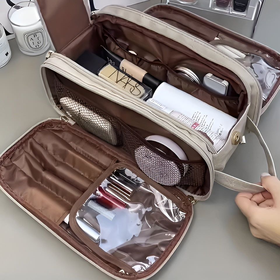 BeautyBlend Bag - Multifunktionale Geräumige Aufbewahrungs und Kosmetiktasche - Elegare