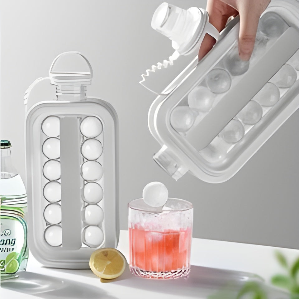 Kerill Eiswürfelmaschine - Kristallklares Hochwertiges Klareis für Cocktails und Spirituosen - Grau - Eismaschine