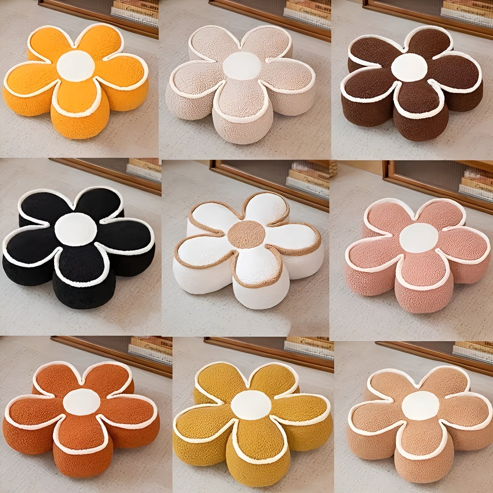 Kissen in Blumenform – Gemütlich und Stilvoll | Ideal als Wohn- und Sofadeko - Zierkissen