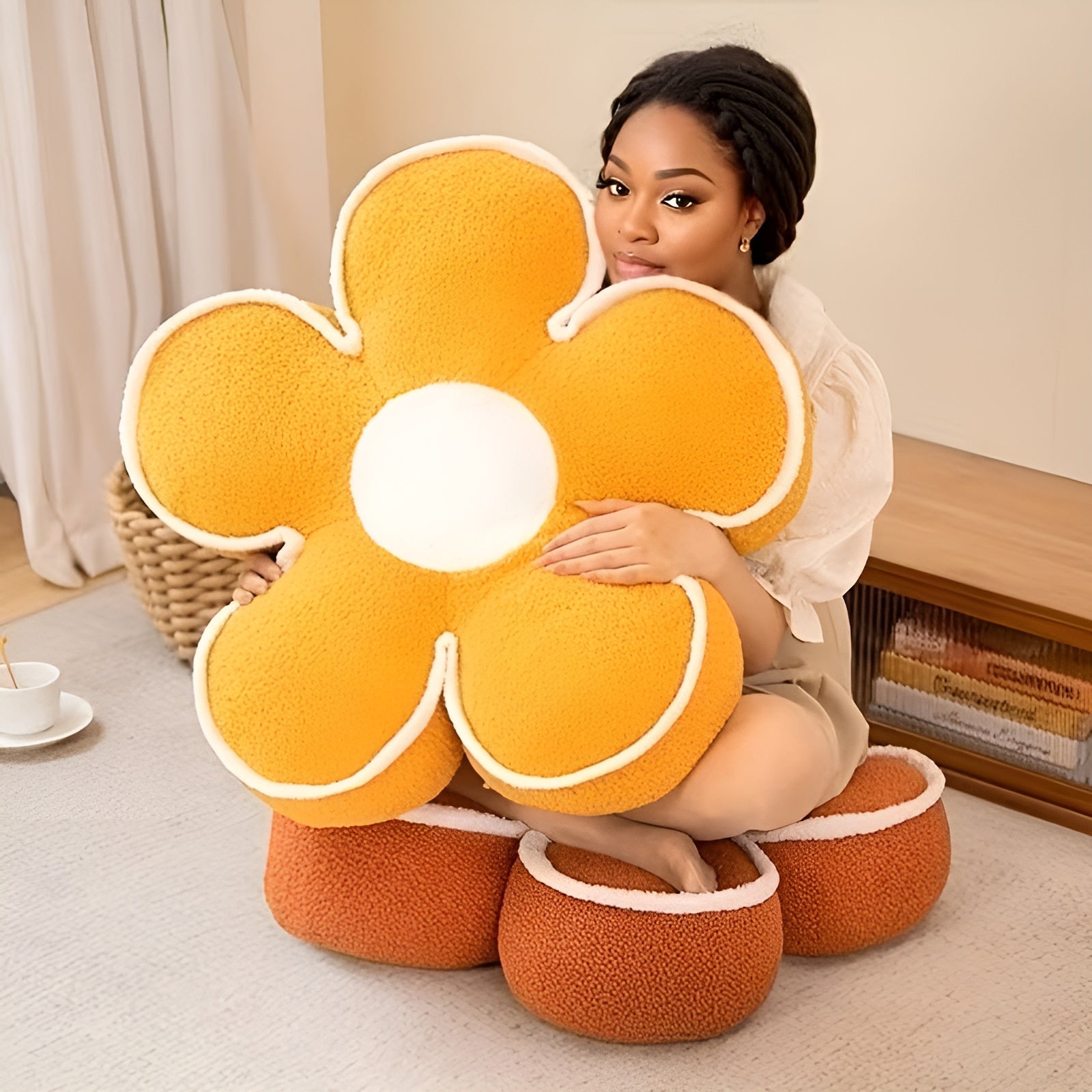 Kissen in Blumenform – Gemütlich und Stilvoll | Ideal als Wohn- und Sofadeko - Zierkissen