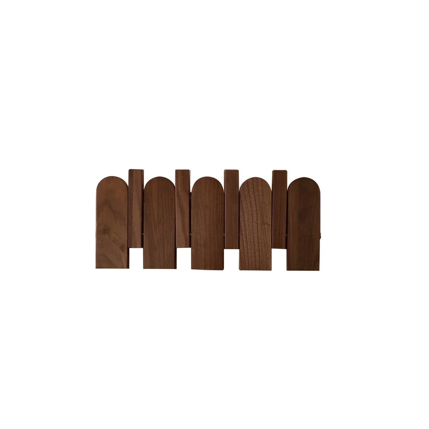 Klappbare Garderobenleiste aus Holz – Stilvolle Wandhakenleiste | Platzsparende Lösung für jeden Raum - 4 Haken 4: 30.7