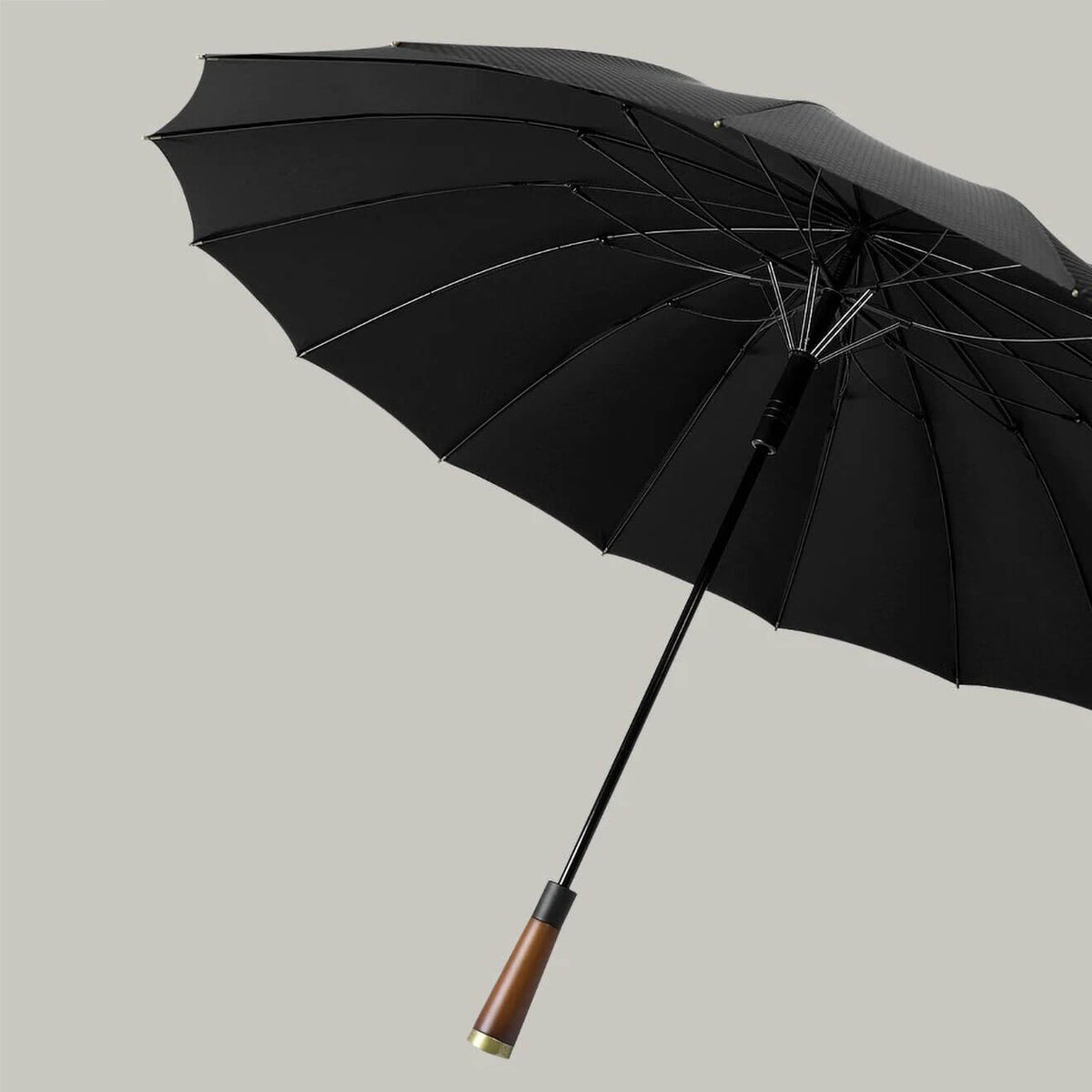 Klassischer Stockschirm mit Holzgriff – 120 cm großer Regenschirm - Regenschirme