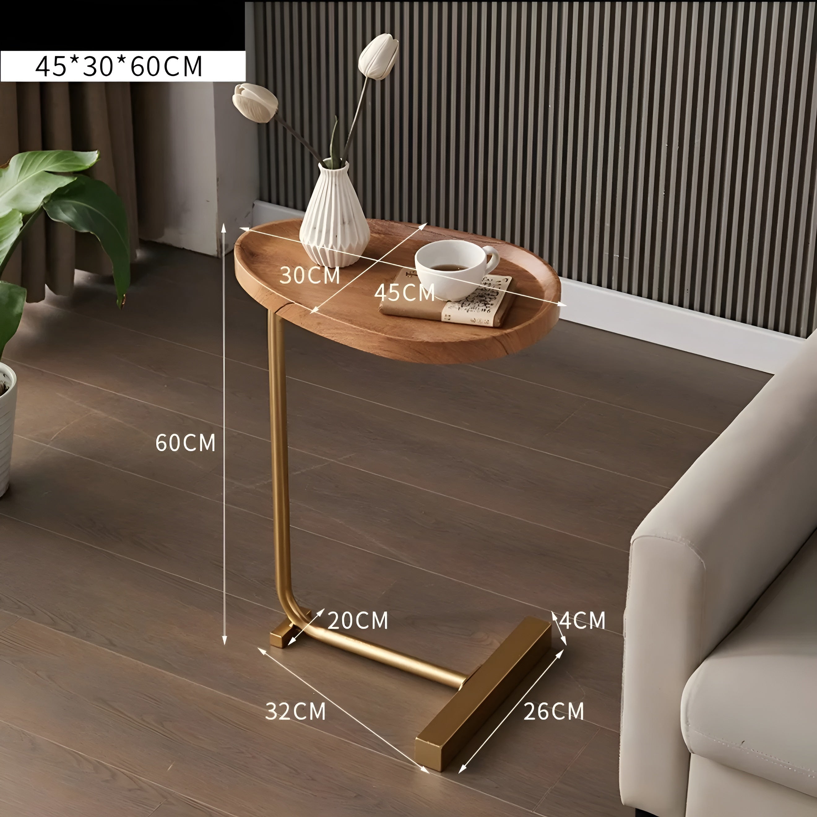 Kleiner rollbarer Couchtisch – Stilvoll und vielseitig | Kompakt für Zuhause Hotel oder Gästezimmer - Beistelltische