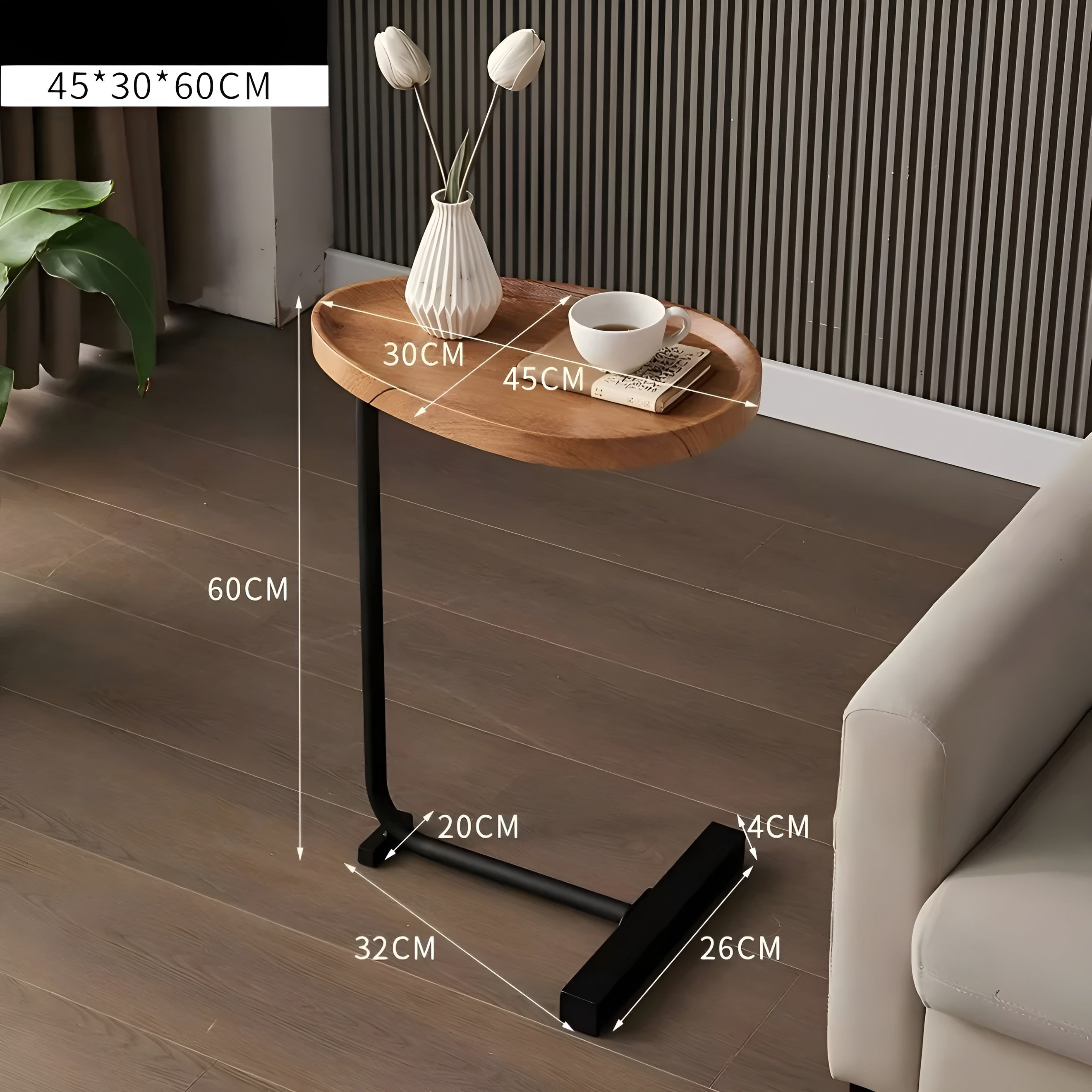 Kleiner rollbarer Couchtisch – Stilvoll und vielseitig | Kompakt für Zuhause Hotel oder Gästezimmer - Beistelltische
