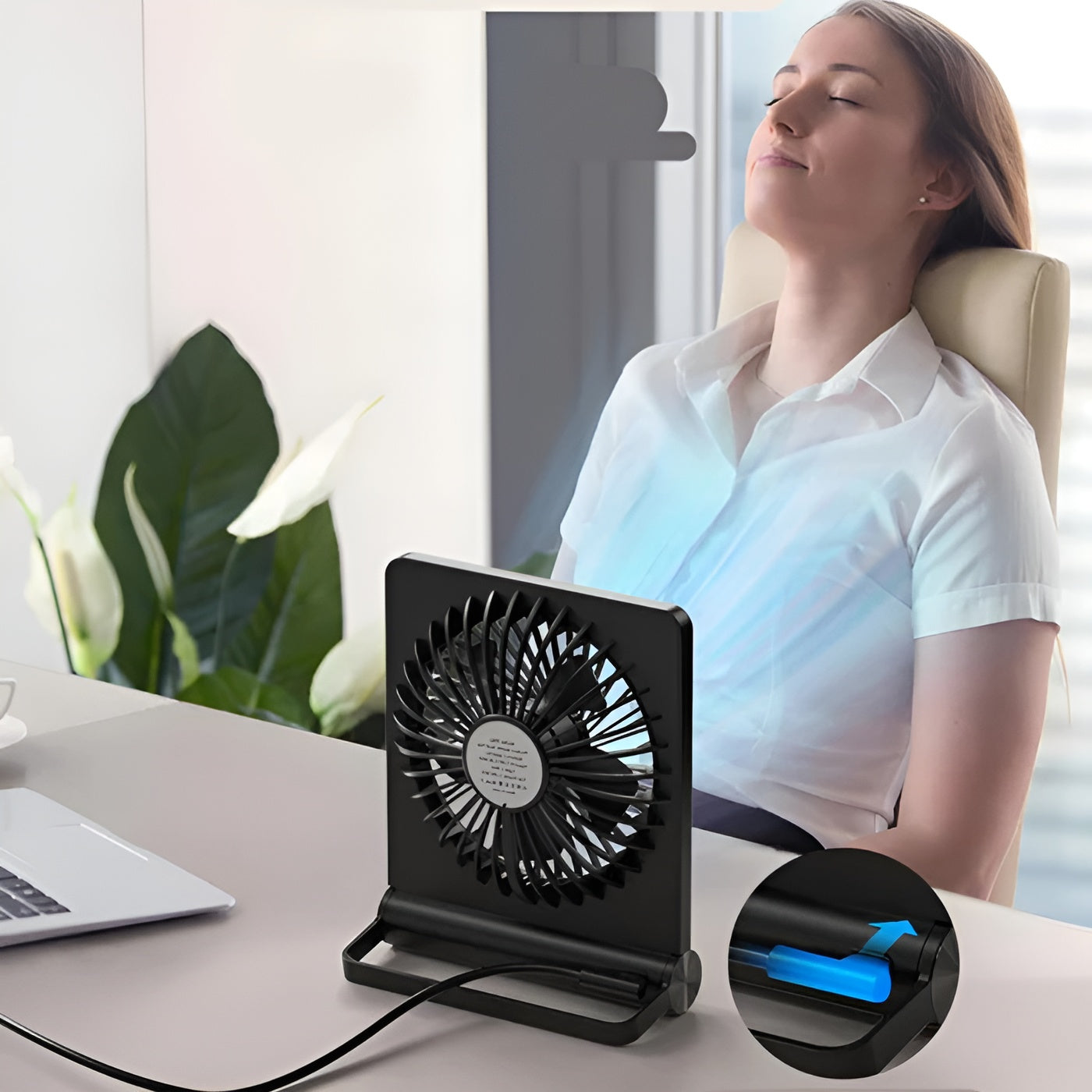 Kleiner Tischventilator – Kraftvolle Kühlung für Schreibtisch & Büro - Tischventilator