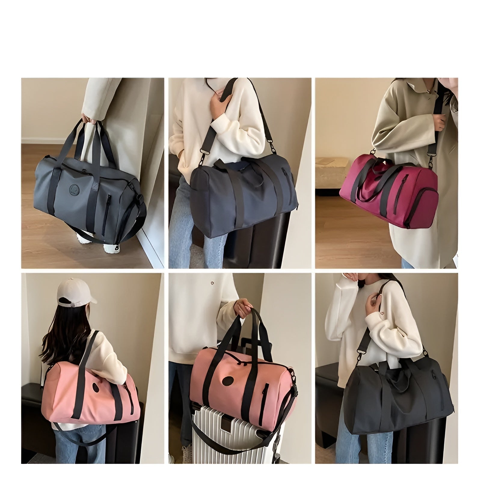 Kompakte & leichte Reisetasche – Praktisches Schuhfach für optimale Organisation - Reisetasche