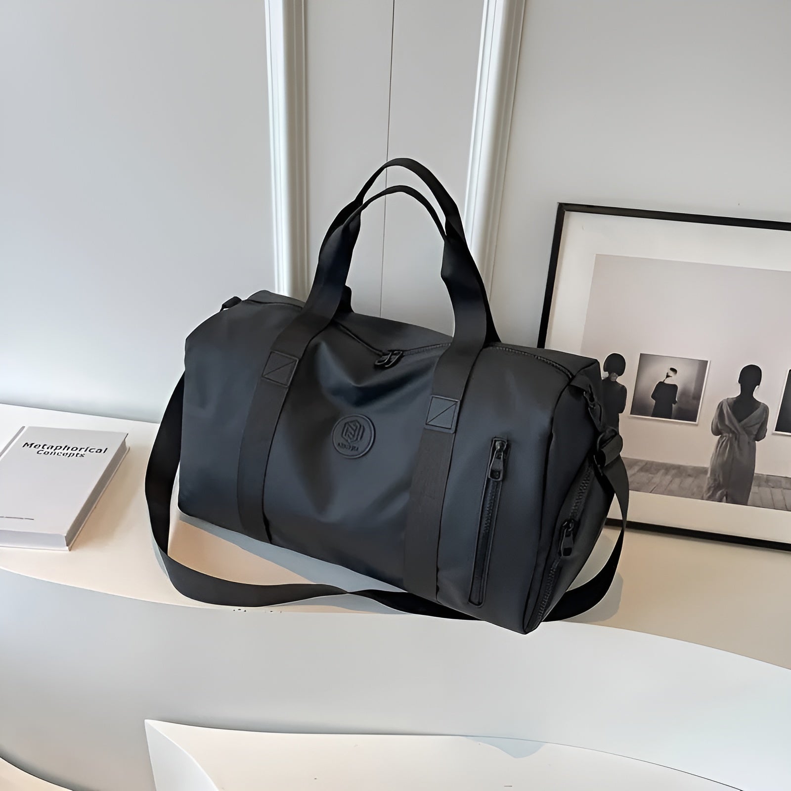 Kompakte & leichte Reisetasche – Praktisches Schuhfach für optimale Organisation - Schwarz - Reisetasche