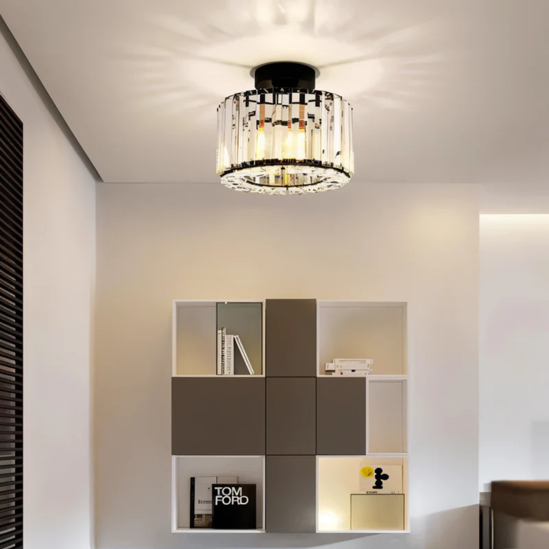 Kristall-Deckenleuchte mit modernem Design für Wohnzimmer und Schlafzimmer - Deckenleuchte