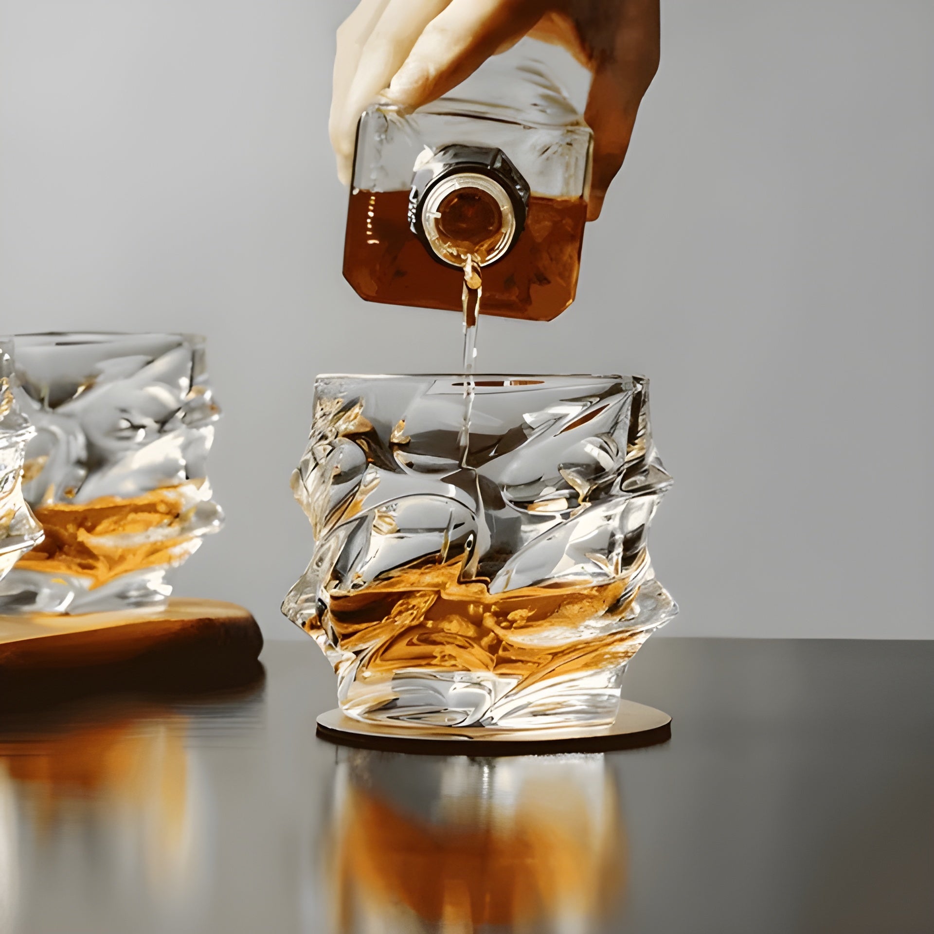 Kristallglas für Whisky –Elegante Schliff Form für vollendeten Trinkgenuss - 2 Gläser - Whiskyglas