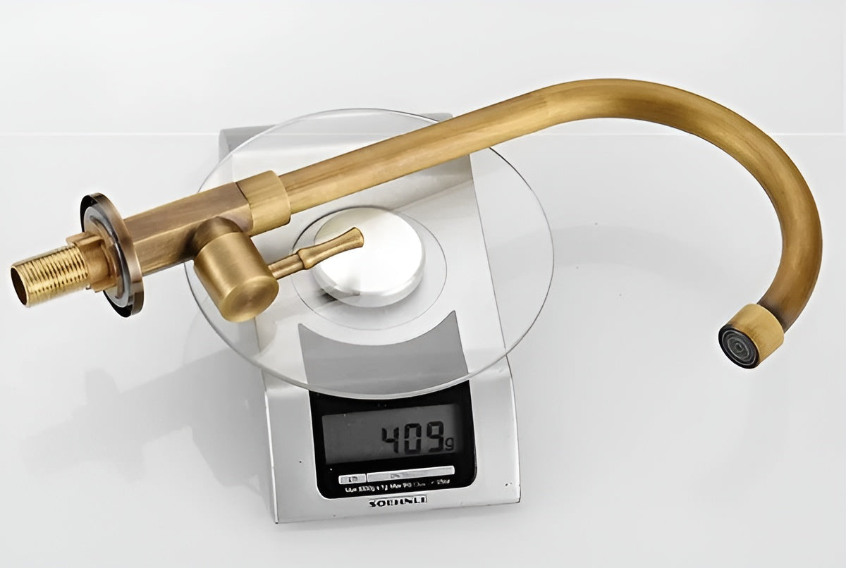 Küchenarmatur aus Messing – Langlebig und Stilvoll | Perfekt für Spülbecken und Arbeitsplatte - Küchenarmatur