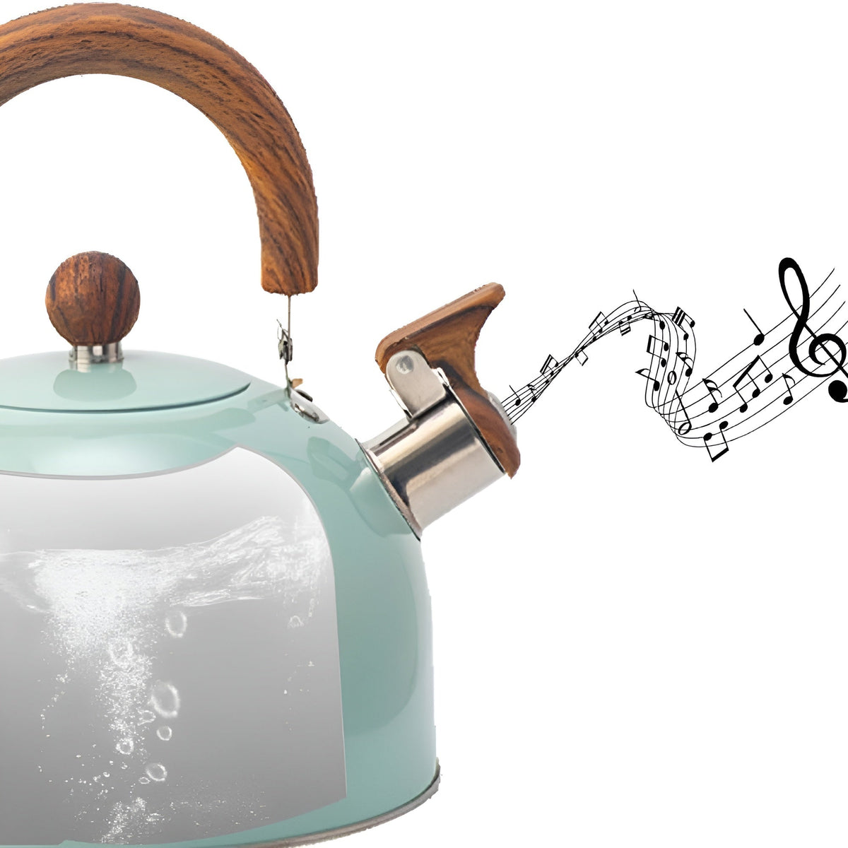 Küchenbegleiter Wasserkessel - 2.5L Fassungsvermögen Edelstahl | Robust mit Weich beschichteter Griff - Wasserkocher