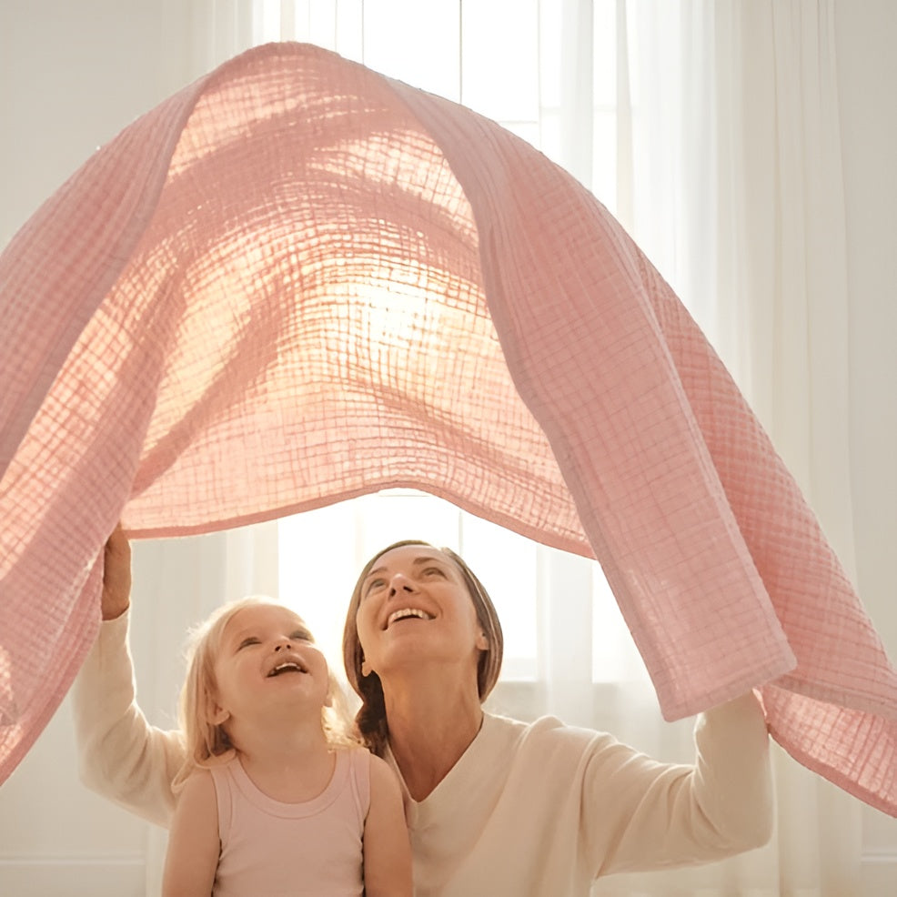 Kühlende Baumwolldecke – Atmungsaktive Sommerdecke für warme Nächte - Decke