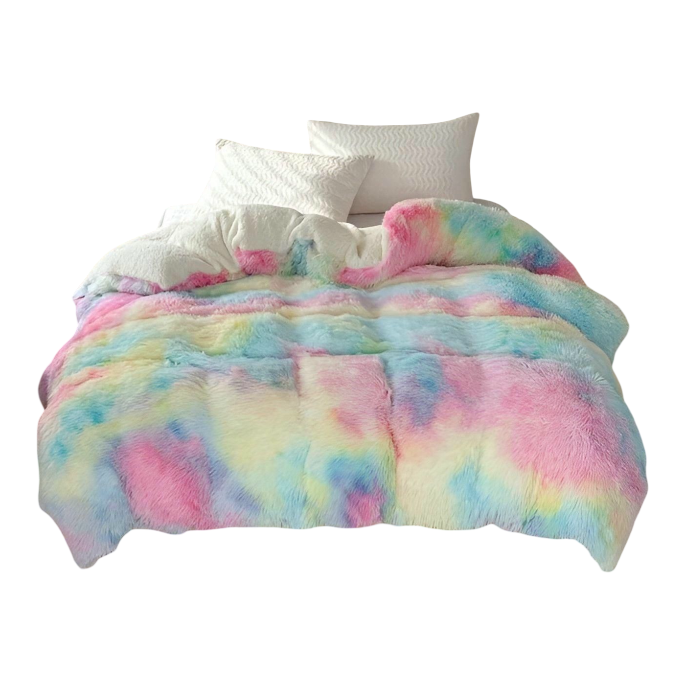 Kuscheldecke aus Plüsch – Dick Warm und Bunt | Perfekt für Sofa oder Bett - Saisonale Dekoration