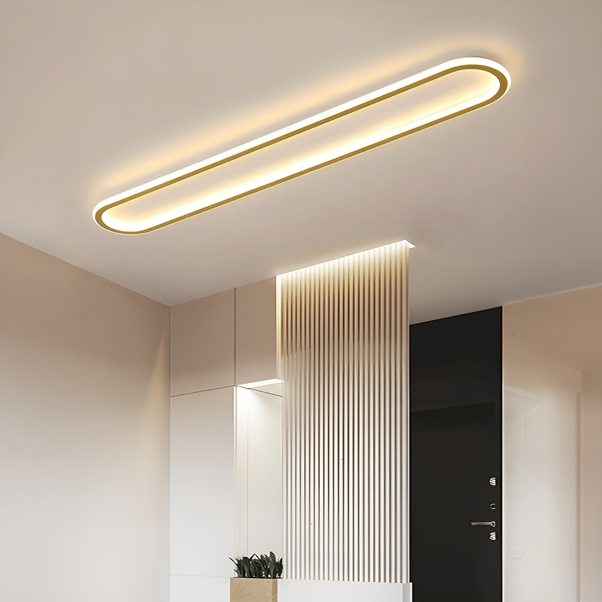LED-Deckenleuchte in Ovalform – Elegante  Modernes Design für Flur & Eingangsbereich