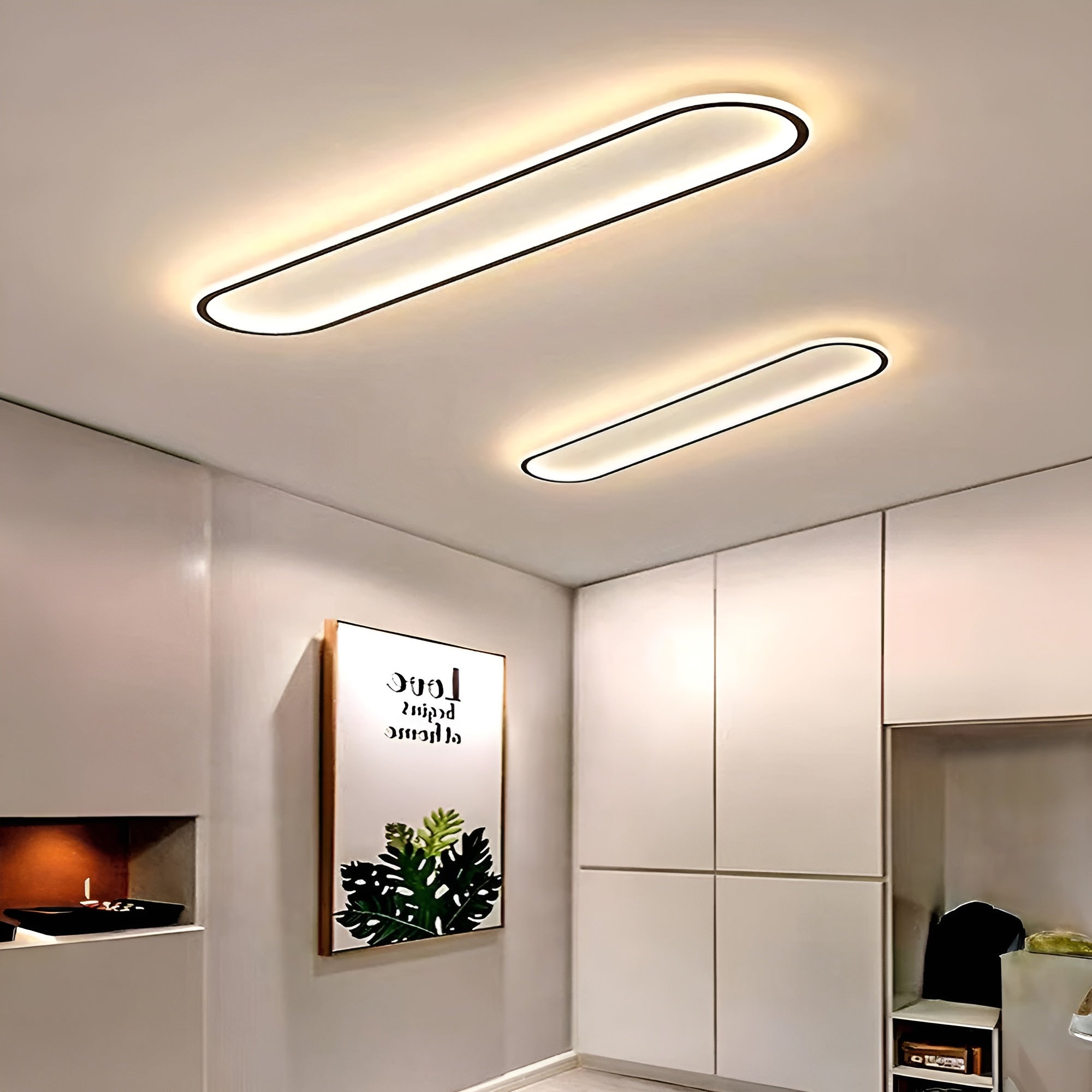 LED-Deckenleuchte in Ovalform – Elegante  Modernes Design für Flur & Eingangsbereich