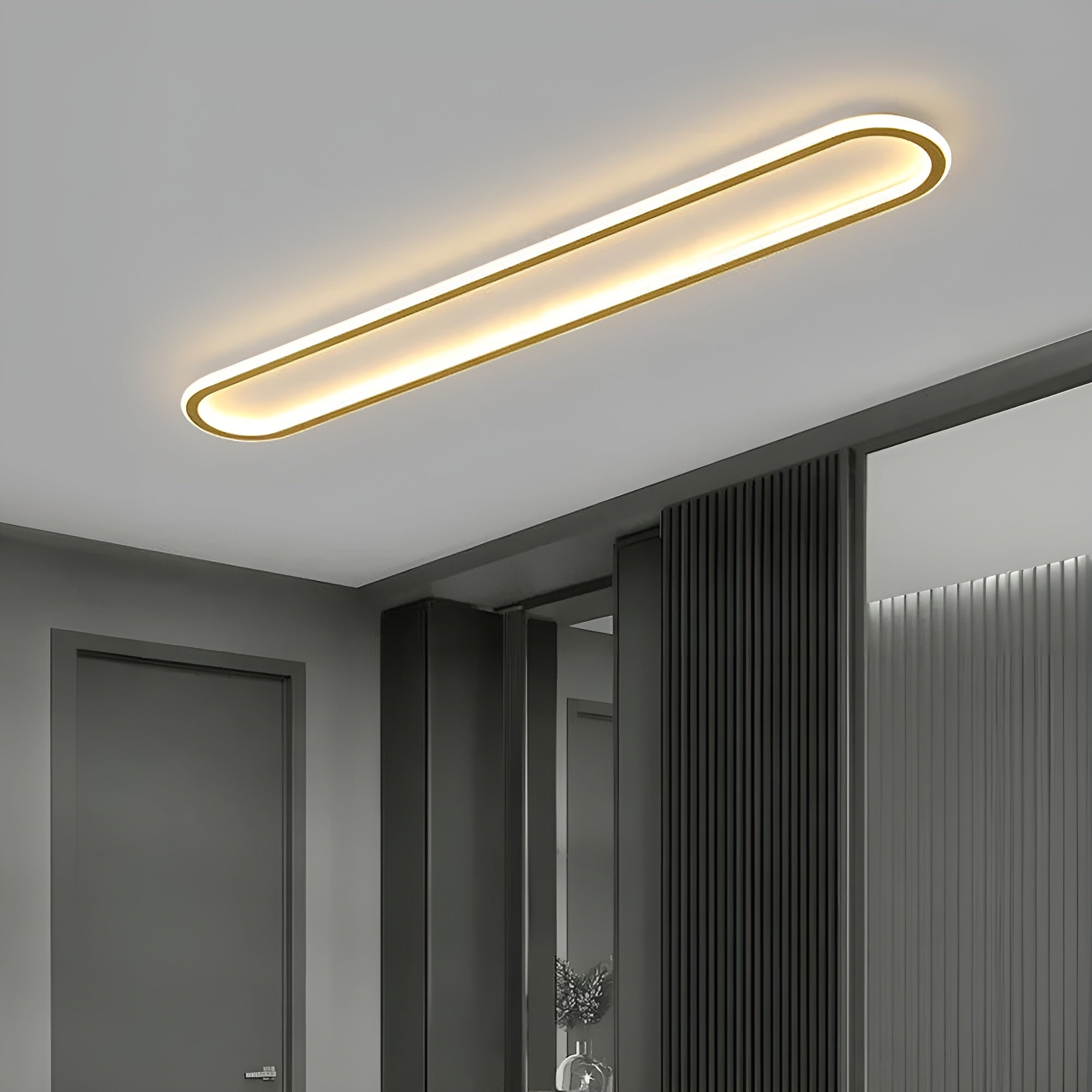 LED-Deckenleuchte in Ovalform – Elegante  Modernes Design für Flur & Eingangsbereich