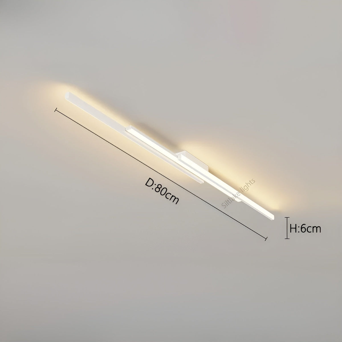 Lange LED-Deckenleuchte – Schlankes und stilvolles längliches Design | Perfekte Beleuchtung für Flur Treppenhaus