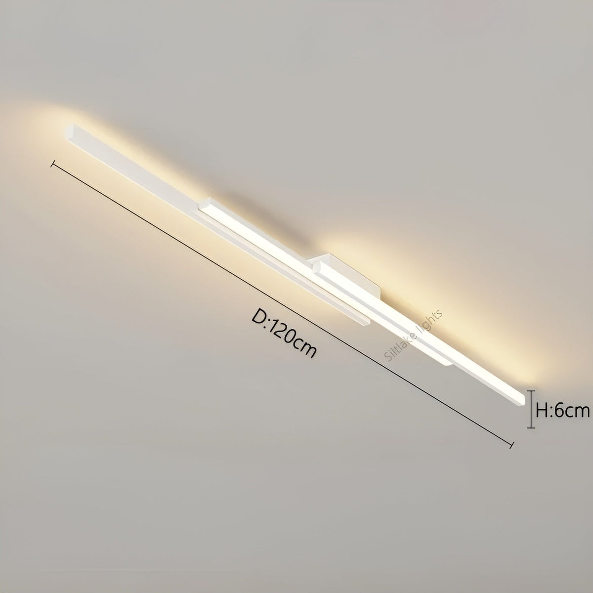 Lange LED-Deckenleuchte – Schlankes und stilvolles längliches Design | Perfekte Beleuchtung für Flur Treppenhaus