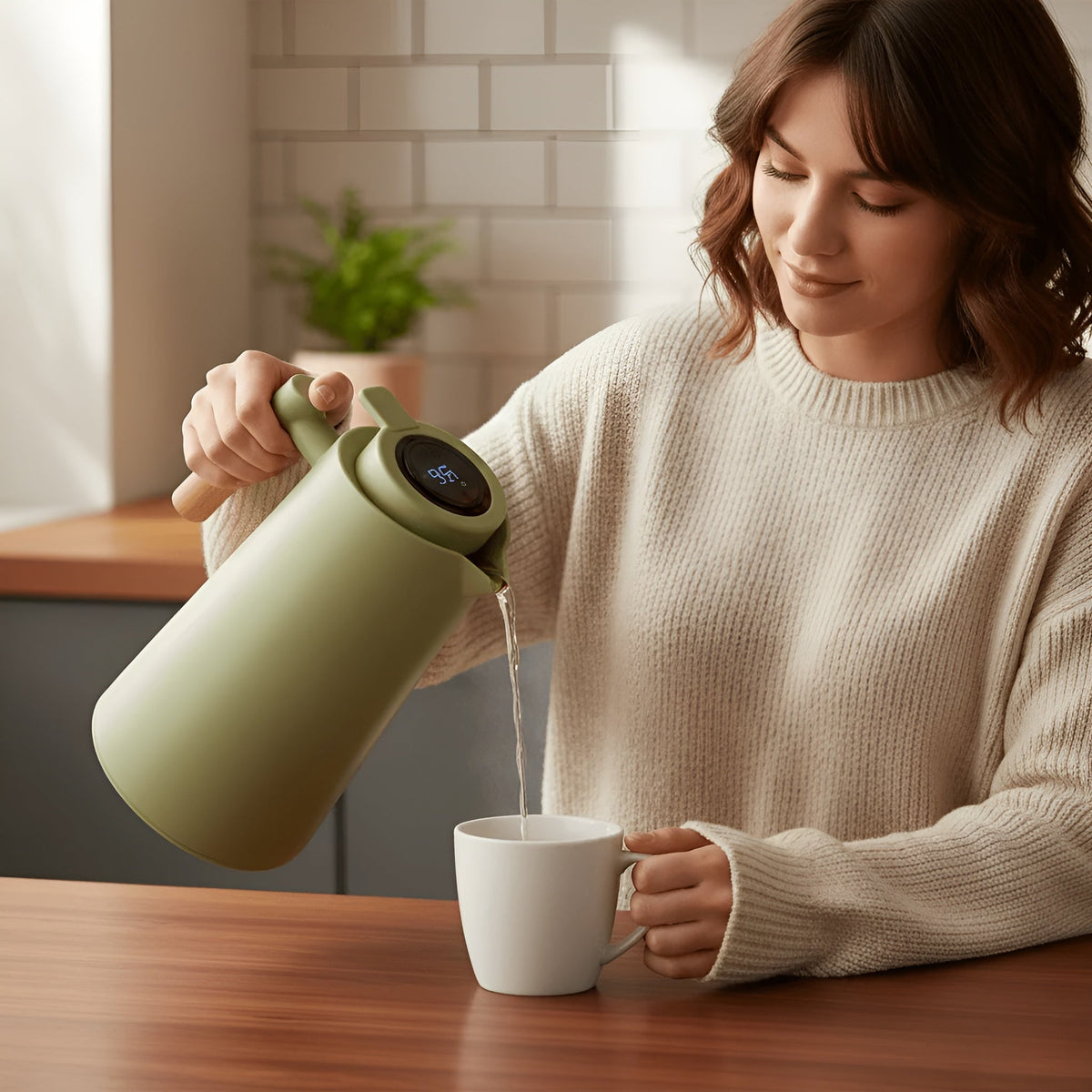Lattea Pure Thermoskanne – Auslaufsicher Und Langlebig | Stilvolles Design Aus Edelstahl - Thermoskanne