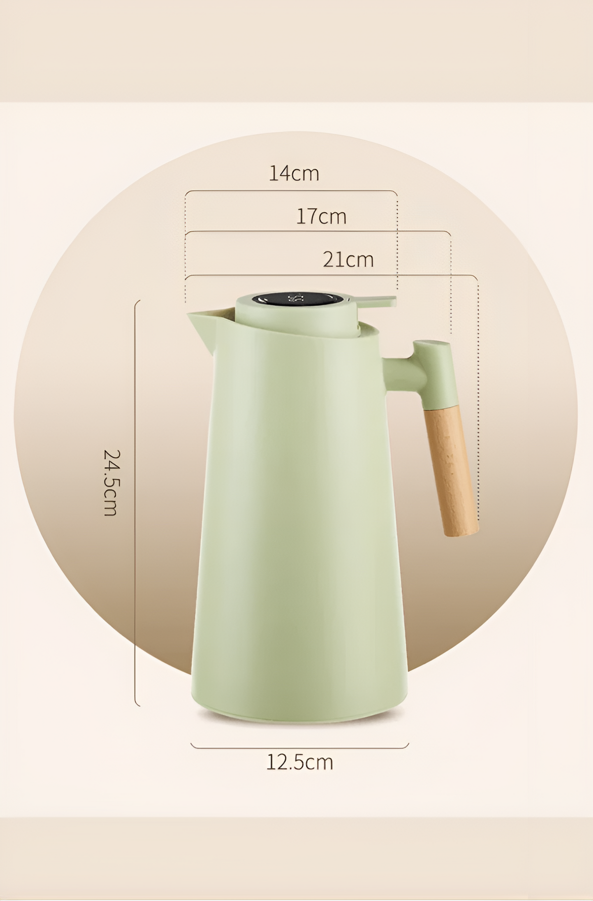 Lattea Pure Thermoskanne – Auslaufsicher Und Langlebig | Stilvolles Design Aus Edelstahl - Thermoskanne