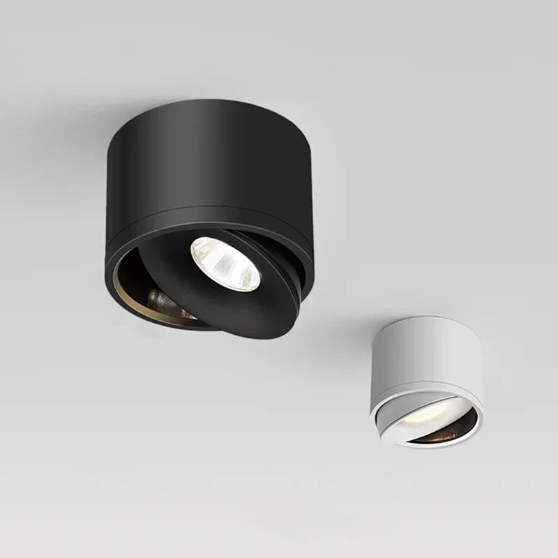 LED Aufbaustrahler dimmbar schwenkbar – Aluminium Weiß/Schwarz - Deckenleuchte