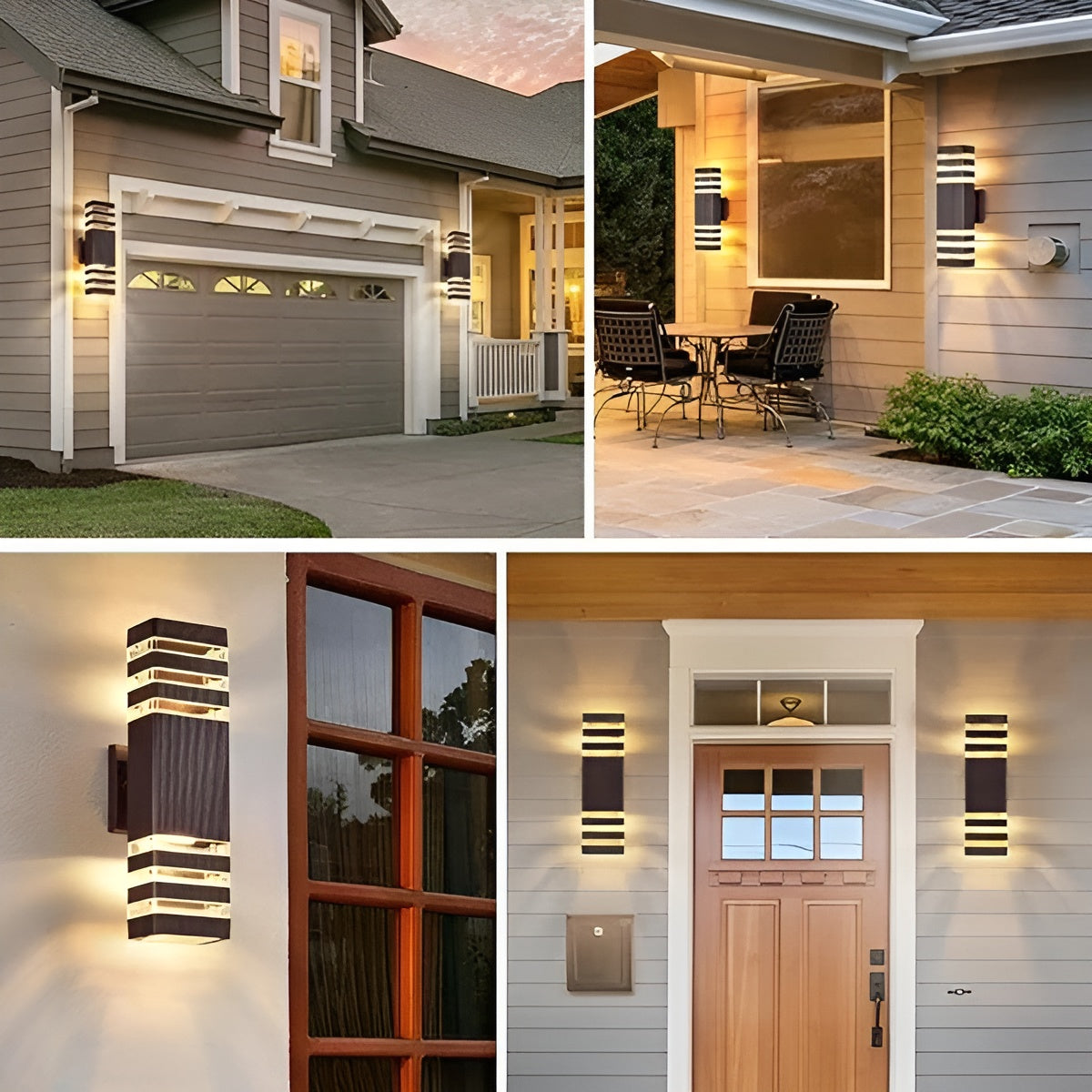 LED Außenwandleuchte – Modernes Up-&-Down-Licht | Wasserdicht für Garten & Balkon - Außenwandleuchte