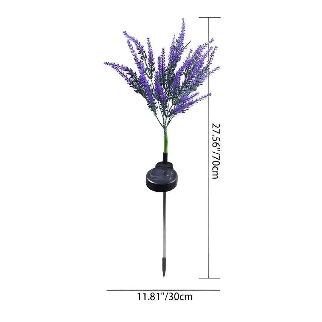 Led Blumenlampe Aus Edelstahl – Solarbetriebene Wasserdichte Gartenleuchte Für Gärten Terrassen Und Wege - Lampe