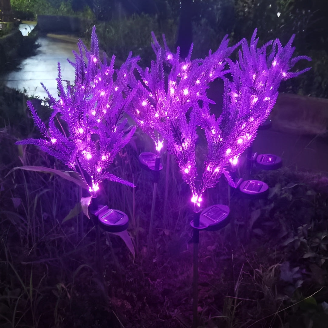 Led Blumenlampe Aus Edelstahl – Solarbetriebene Wasserdichte Gartenleuchte Für Gärten Terrassen Und Wege - Lampe