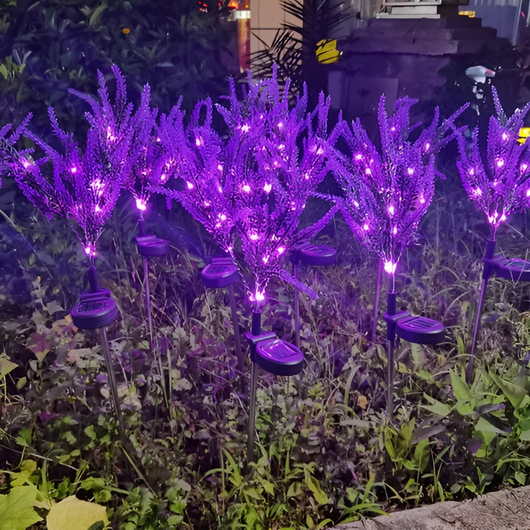 Led Blumenlampe Aus Edelstahl – Solarbetriebene Wasserdichte Gartenleuchte Für Gärten Terrassen Und Wege - Lampe