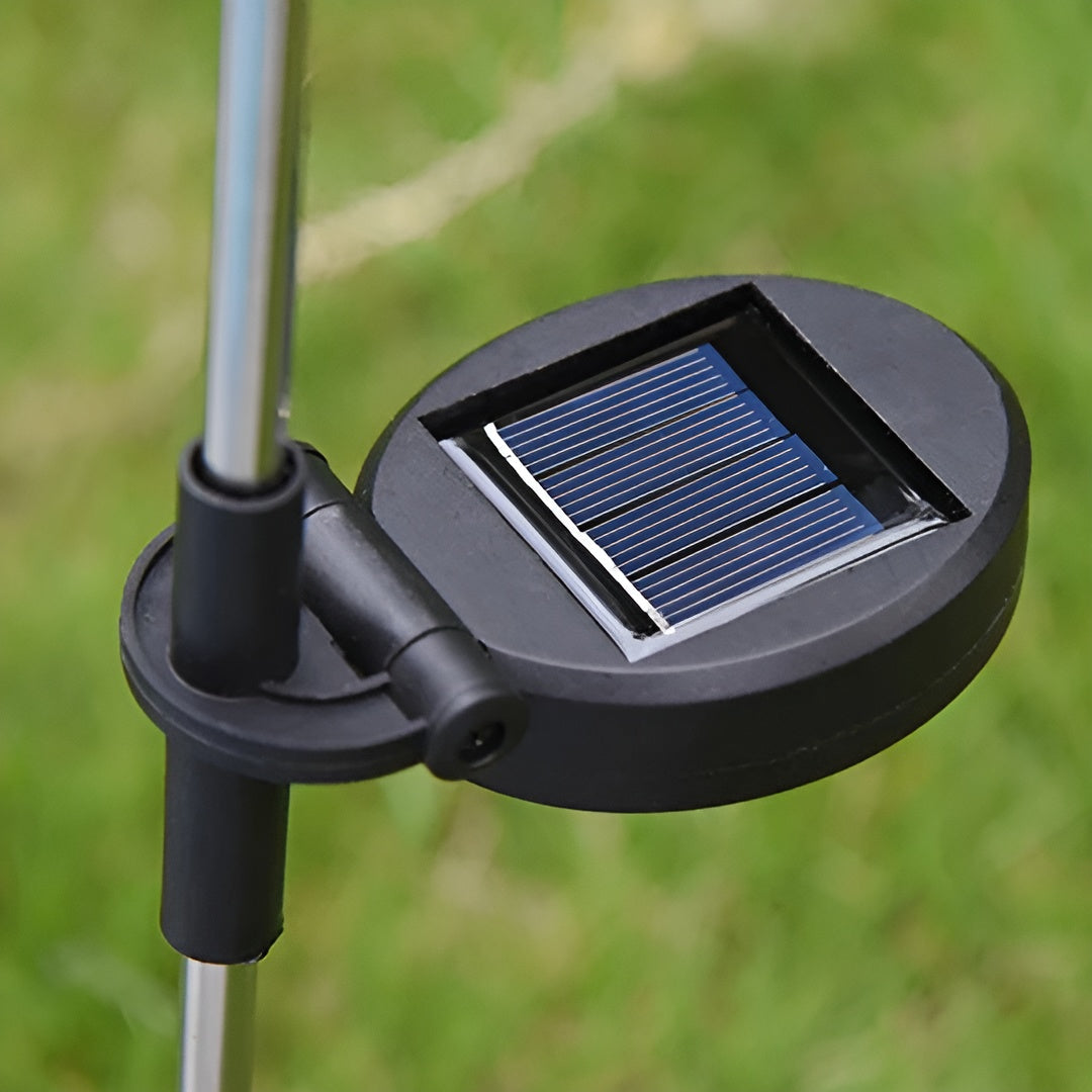 Led Blumenlampe Aus Edelstahl – Solarbetriebene Wasserdichte Gartenleuchte Für Gärten Terrassen Und Wege - Lampe