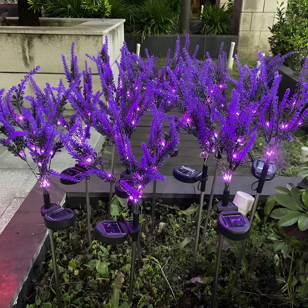 Led Blumenlampe Aus Edelstahl – Solarbetriebene Wasserdichte Gartenleuchte Für Gärten Terrassen Und Wege - Lampe