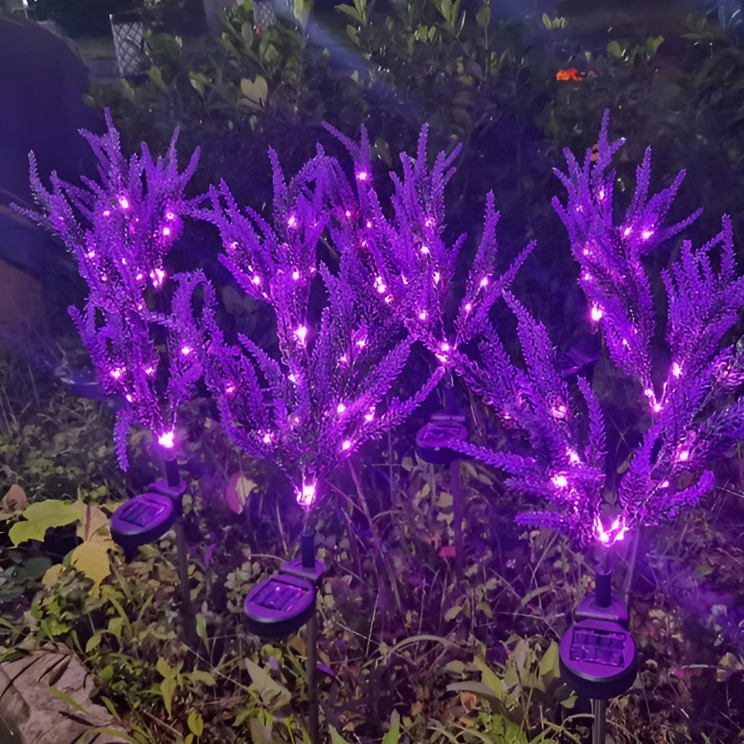 Led Blumenlampe Aus Edelstahl – Solarbetriebene Wasserdichte Gartenleuchte Für Gärten Terrassen Und Wege - Lampe