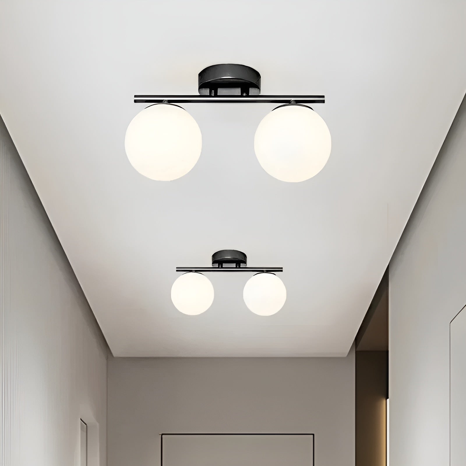 LED-Deckenleuchte aus Glas – Nordisches Design | Für Wohn- & Schlafzimmer - Deckenleuchte