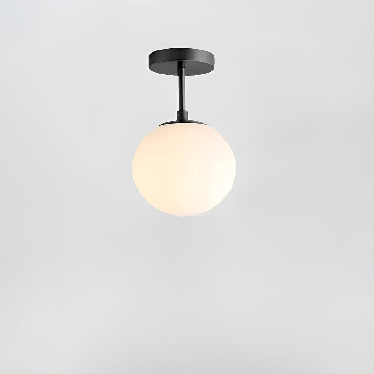 LED-Deckenleuchte aus Glas – Nordisches Design | Für Wohn- & Schlafzimmer - Schwarz / 1 cup / Warmes Weiß