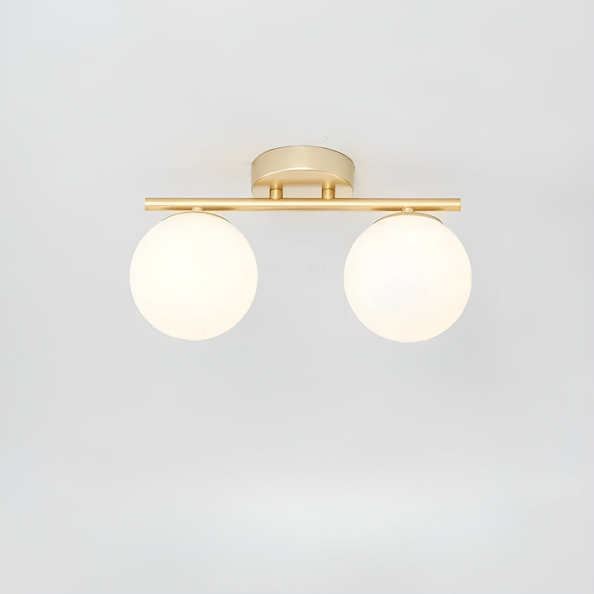 LED-Deckenleuchte aus Glas – Nordisches Design | Für Wohn- & Schlafzimmer - Gold / 2 cups / Warmes Weiß - Deckenleuchte
