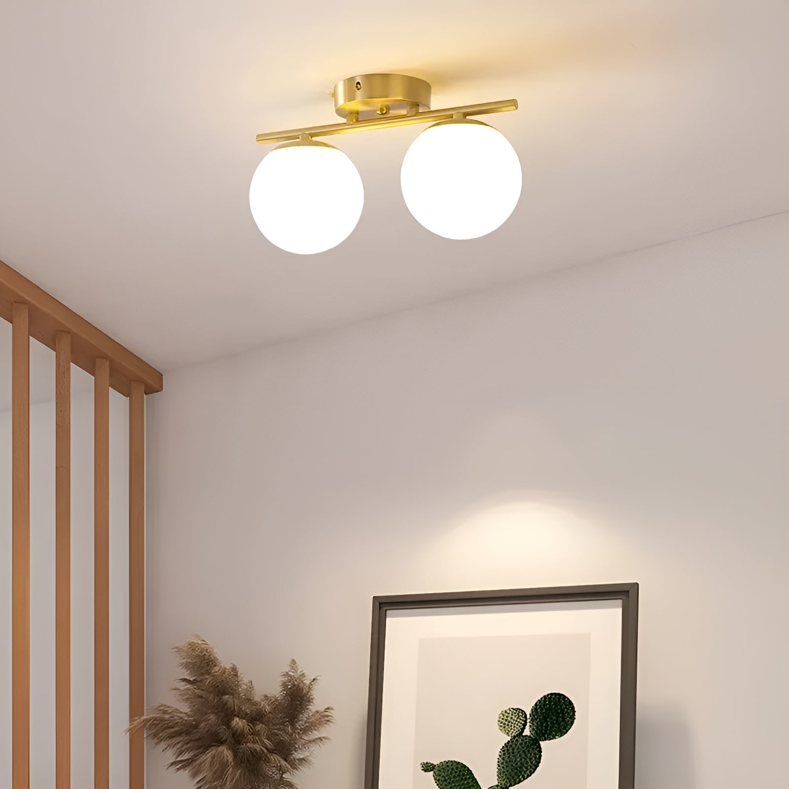 LED-Deckenleuchte aus Glas – Nordisches Design | Für Wohn- & Schlafzimmer - Deckenleuchte