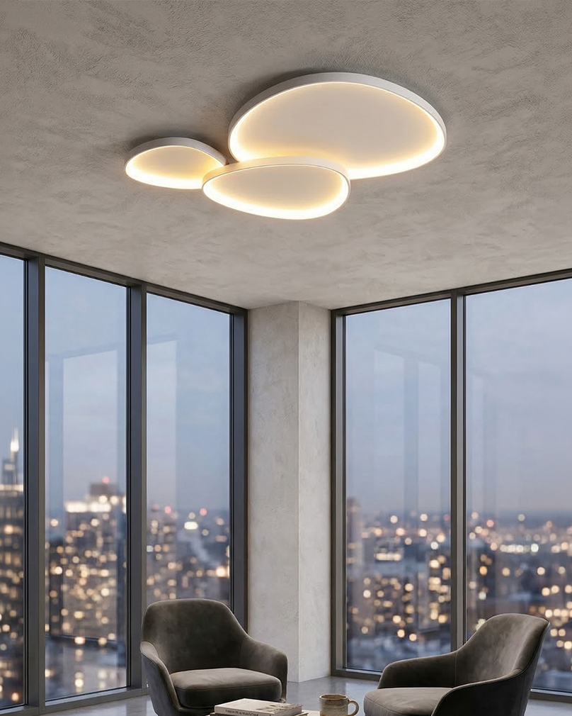 LED Deckenleuchte Minimalistisch – Moderne Designleuchte mit weichem Licht - Deckenleuchte