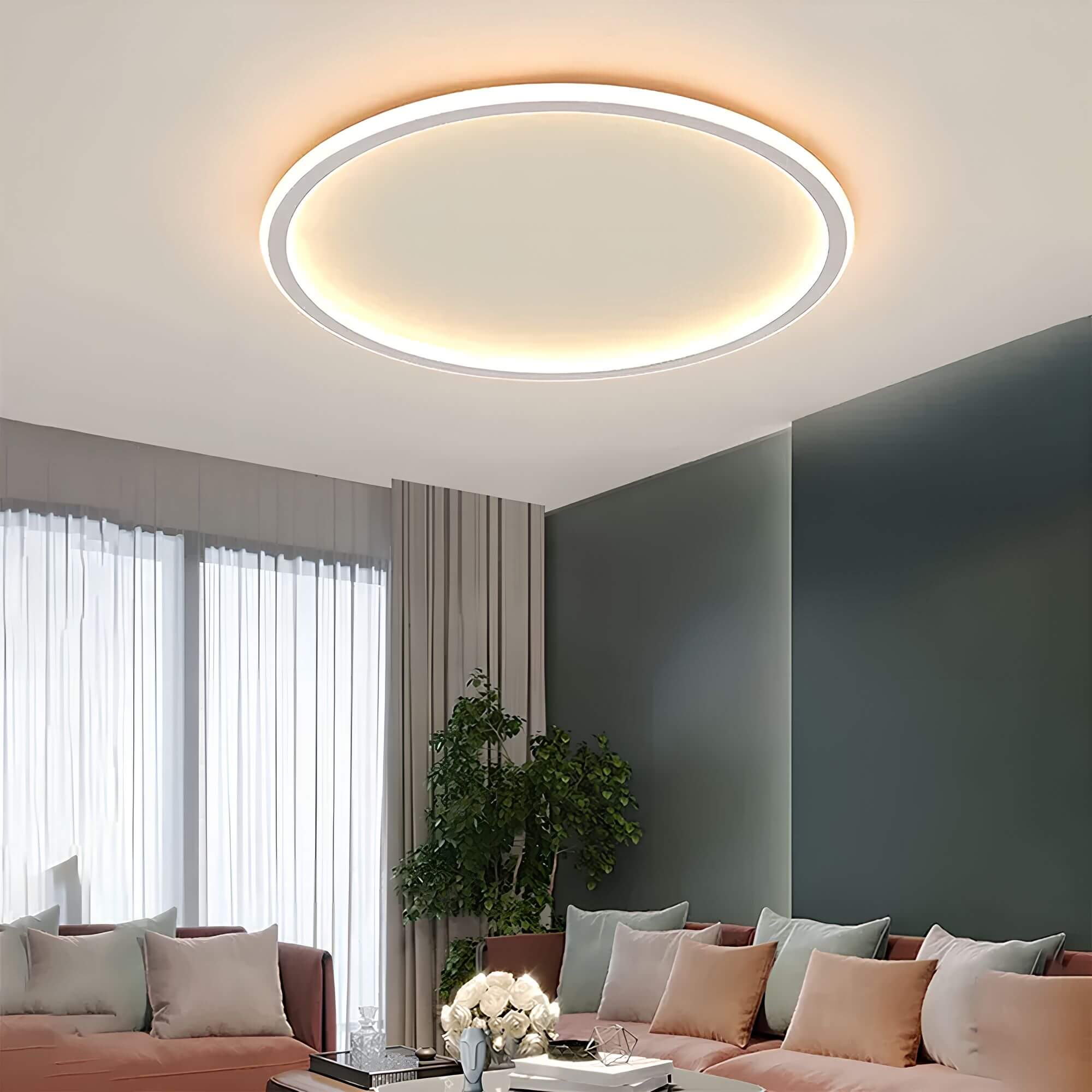 LED Kugellampe Deckenleuchte – Stilvolle Raumbeleuchtung - Weiß / 20cm / Warmweiß - Deckenleuchten