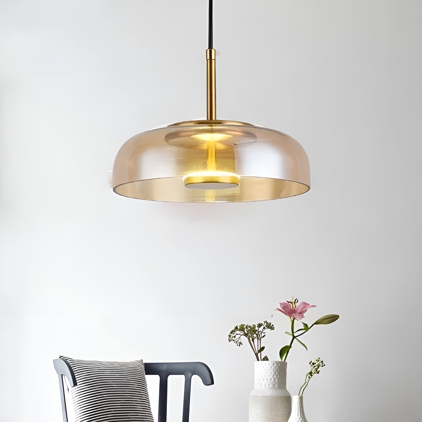 LED-Pendelleuchte aus Glas – Stilvolle Beleuchtung für Esszimmer Schlafzimmer & Wohnzimmer - Pendelleuchte