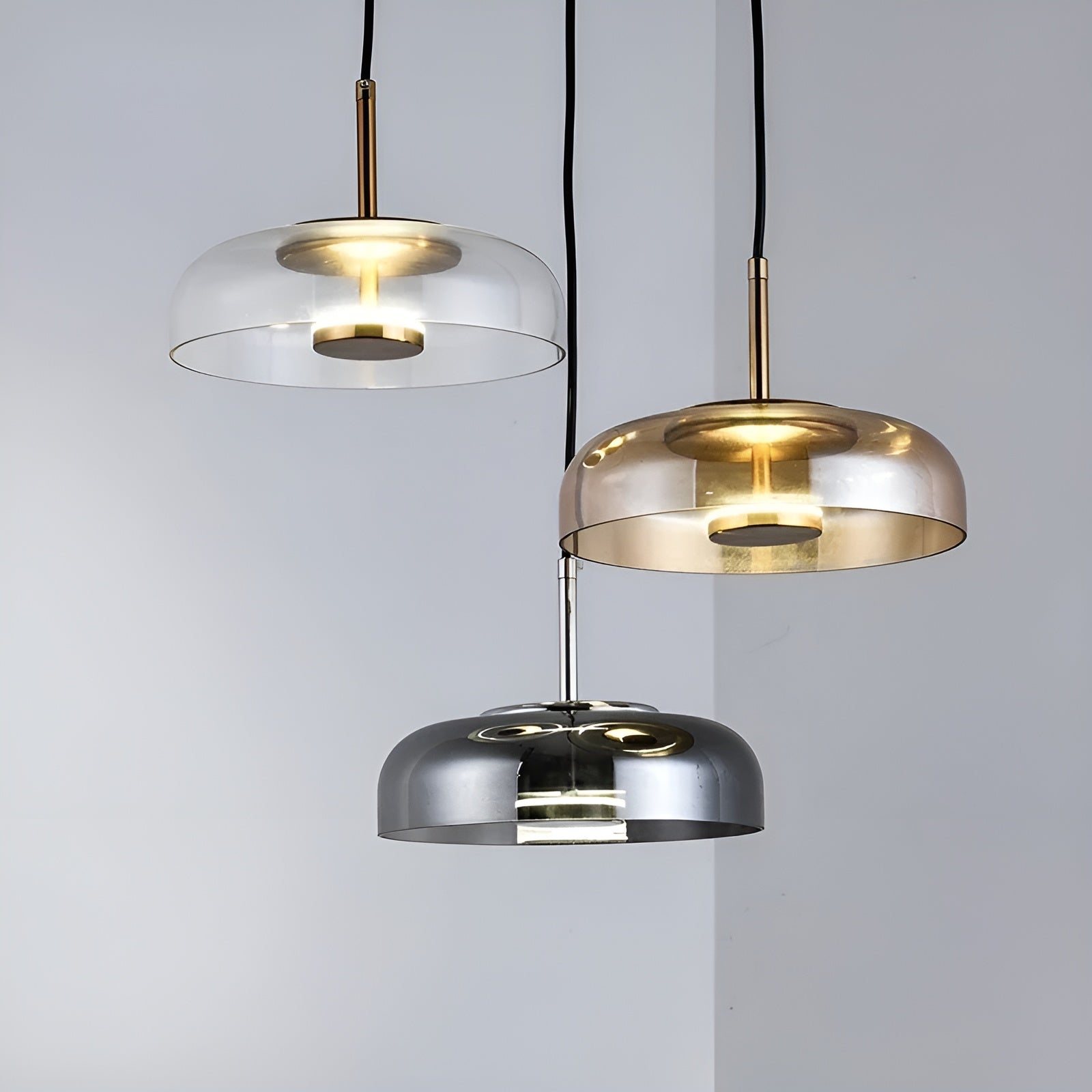 LED-Pendelleuchte aus Glas – Stilvolle Beleuchtung für Esszimmer Schlafzimmer & Wohnzimmer - Pendelleuchte