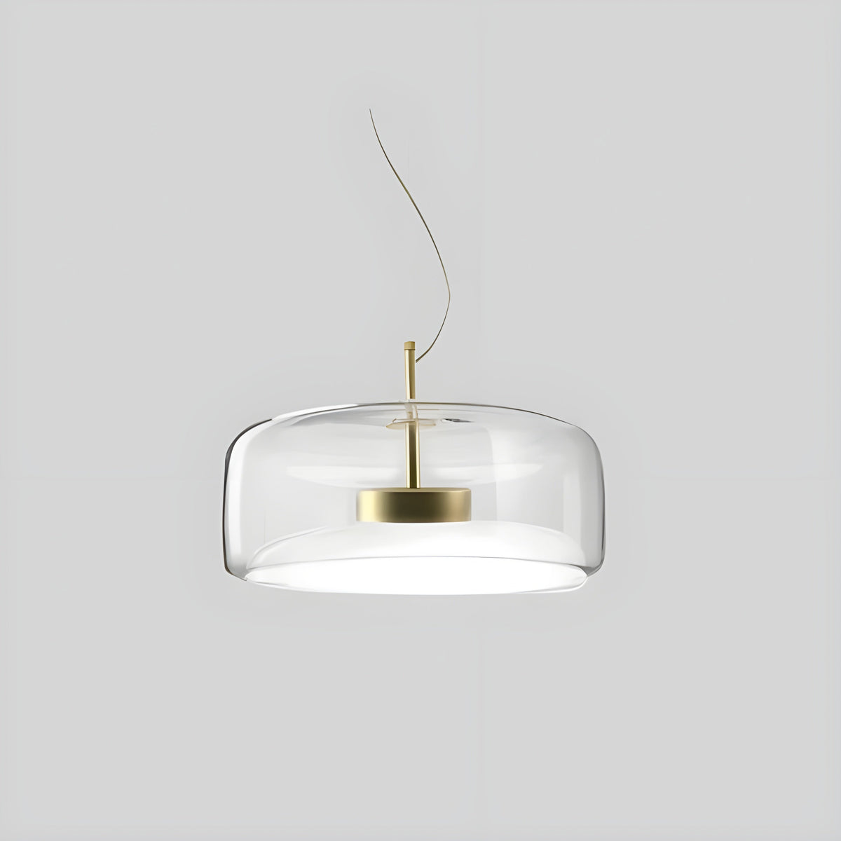 LED-Pendelleuchte Glas – Retro-Design mit Warmem Licht für Esszimmer & Küche - Klar / 33cm / Warmes Weiß - Pendelleuchte