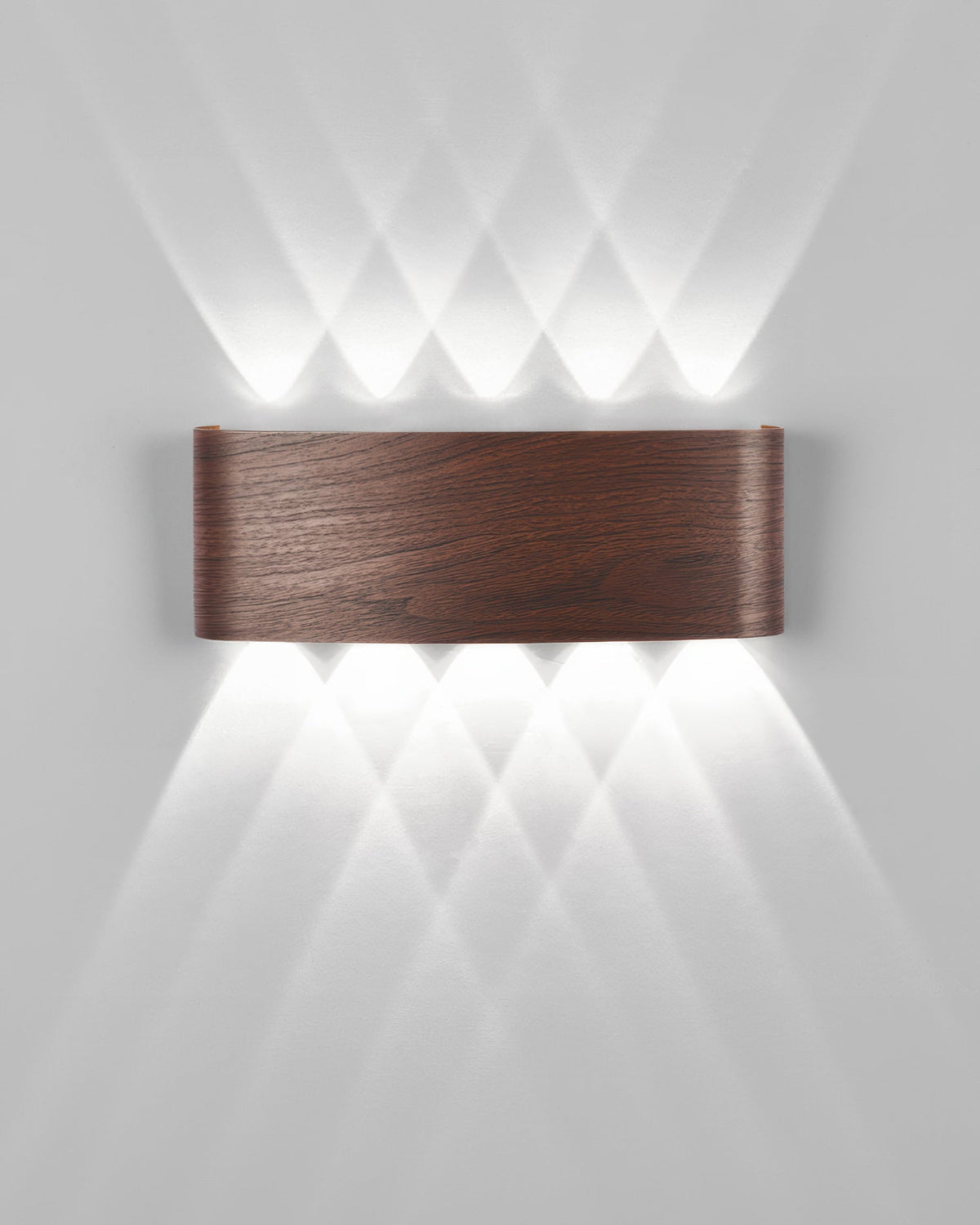 LED Wandleuchte mit Holzoptik – Elegante Innen- und Außenleuchte - Wandleuchten