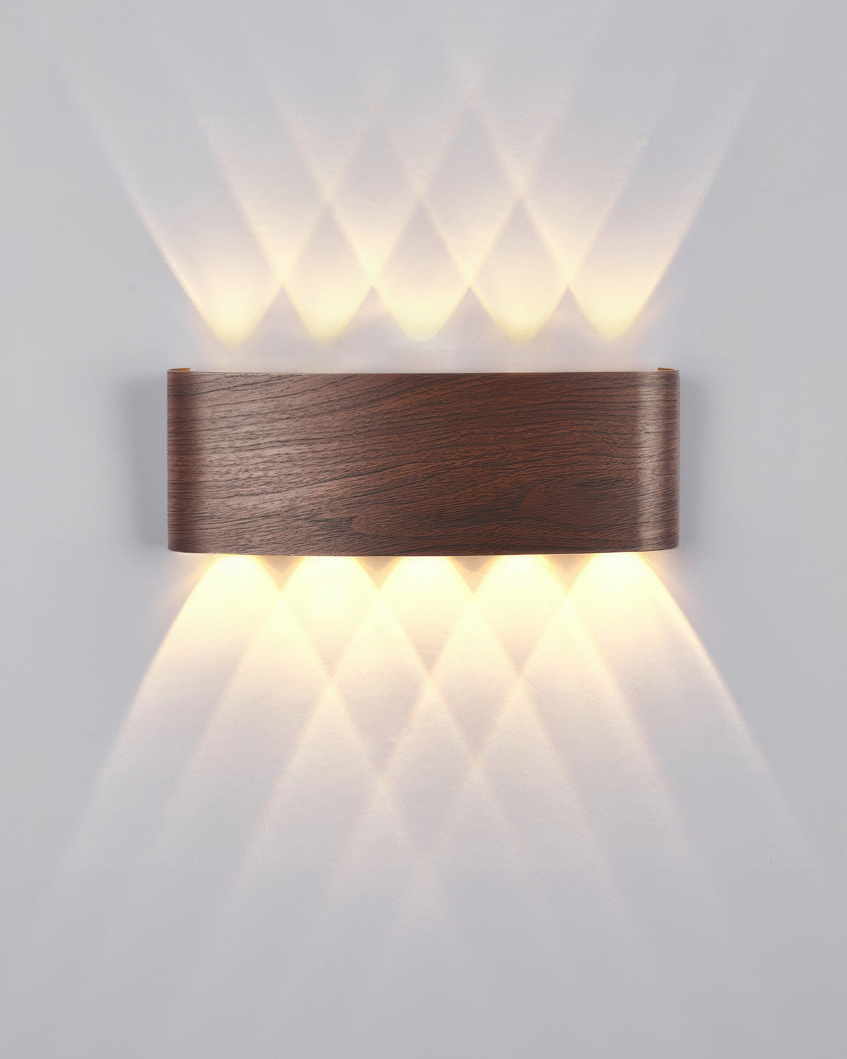 LED Wandleuchte mit Holzoptik – Elegante Innen- und Außenleuchte - Wandleuchten