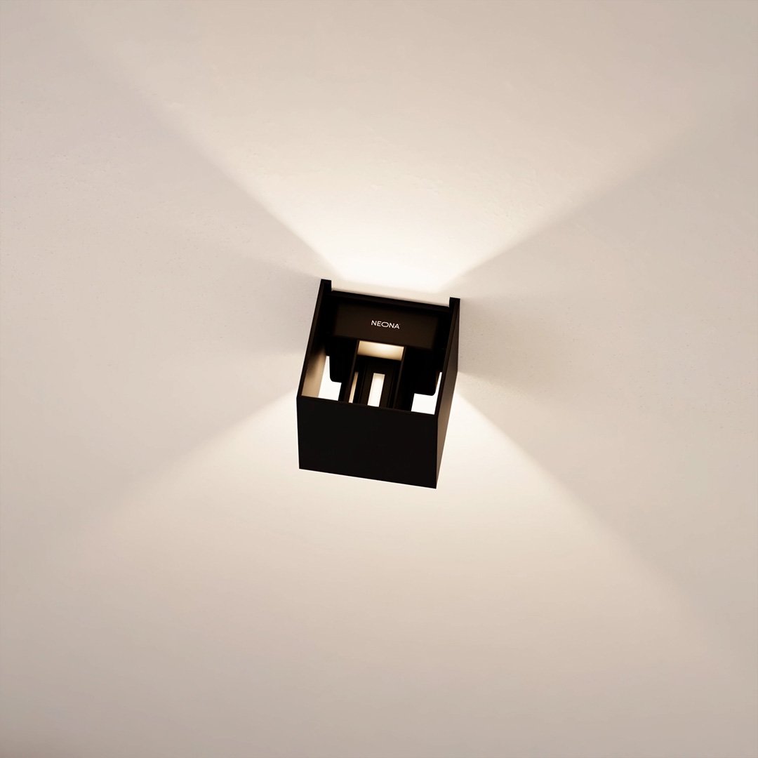 LED Wandleuchte mit verstellbaren Lichtblenden – Innen & Außen - Wandleuchten
