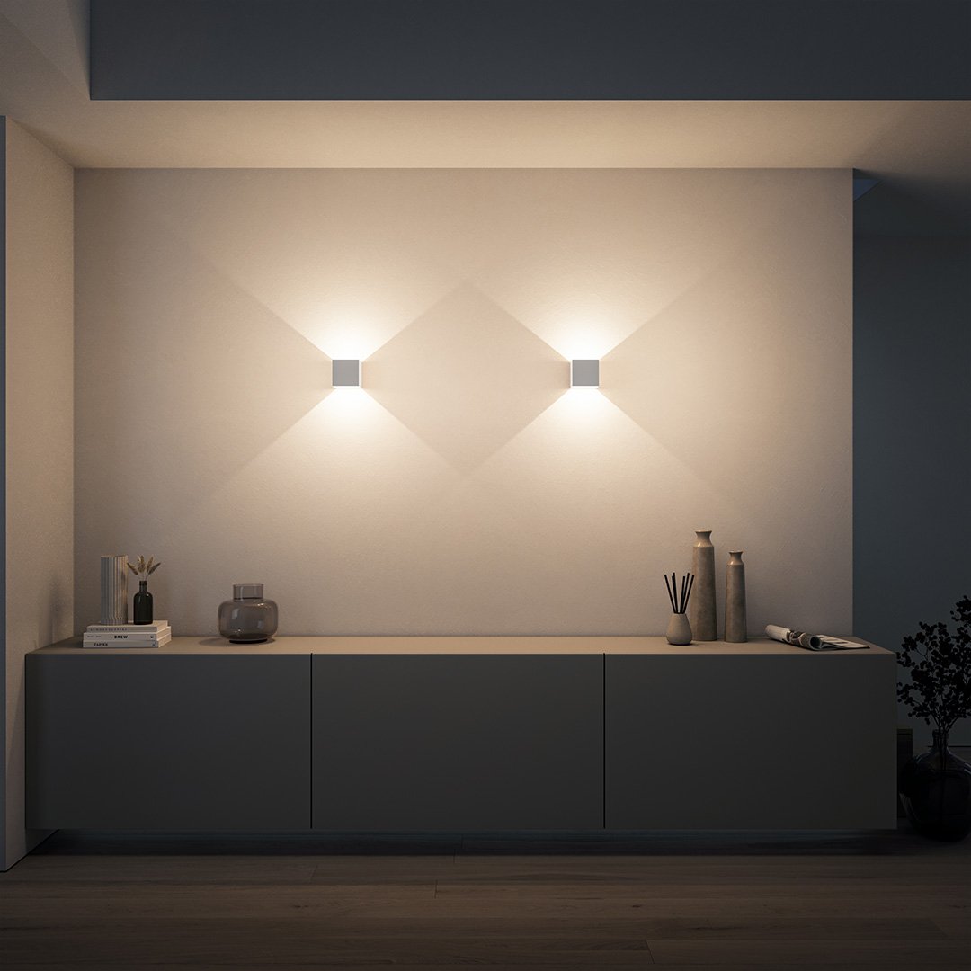 LED Wandleuchte mit verstellbaren Lichtblenden – Innen & Außen - Wandleuchten