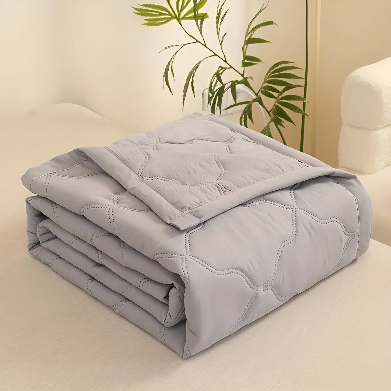 Leichte Sommerdecke – Kühlend & Pflegeleicht | Perfekt für Einzel- und Doppelbetten - Space Grau / 100cm*150cm